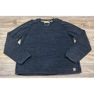 Zenfari Men's Small Blue Long Sleeve Pullover Sweater Shirt Cotton Stretch